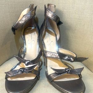 Silver metallic Jessica Simpson shoes